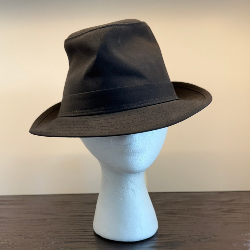 Stetson Ginsburgh Fedora Hat Mens Small Black Water Repellent Protector 241237/1